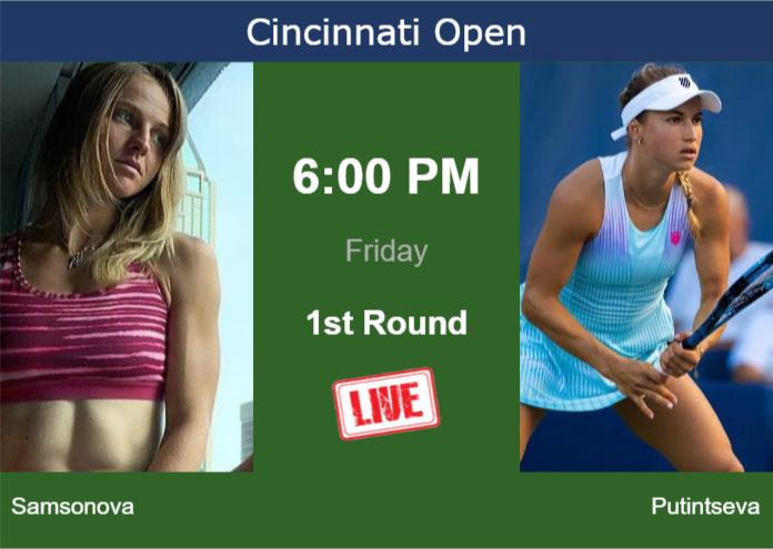 Friday Live Streaming Liudmila Samsonova vs Yulia Putintseva