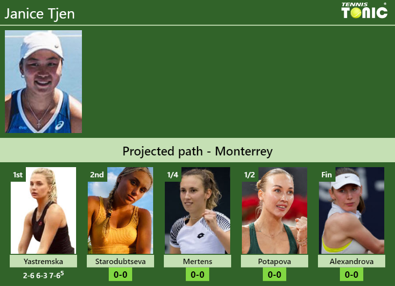 Janice Tjen Stats info