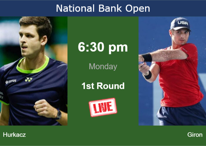 Monday Live Streaming Hubert Hurkacz vs Marcos Giron