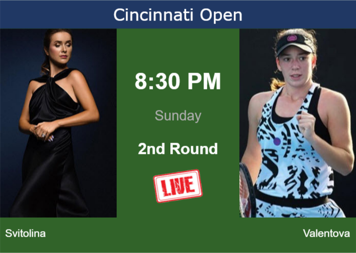 Saturday Live Streaming Elina Svitolina vs Tereza Valentova