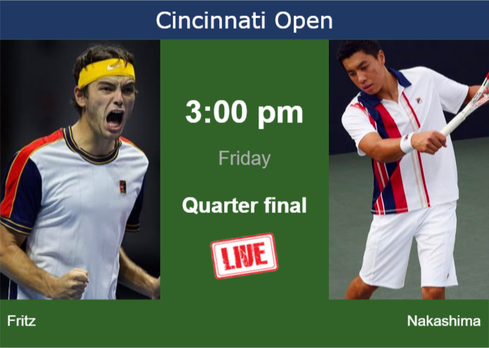Thursday Live Streaming Taylor Fritz vs Brandon Nakashima