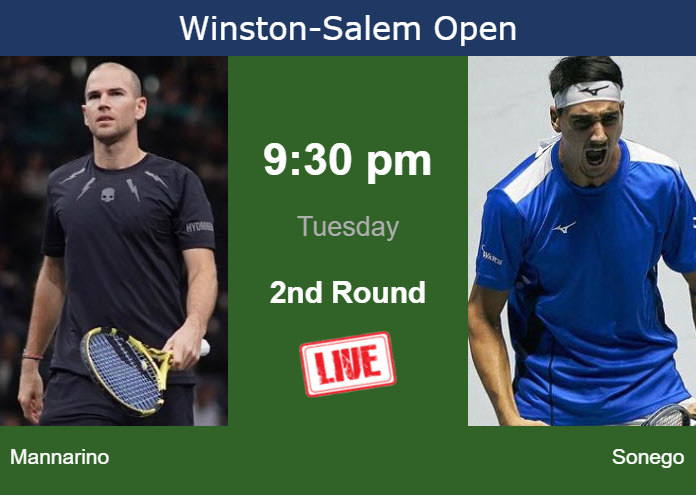 How to watch Mannarino vs. Sonego on live streaming in Winston-Salem on Tuesday Tuesday Live Streaming Adrian Mannarino vs Lorenzo Sonego