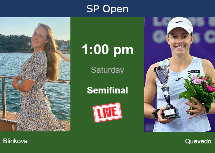How to watch Blinkova vs. Quevedo on live streaming in Sao Paulo on Saturday Friday Live Streaming Anna Blinkova vs Kaitlin Quevedo
