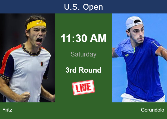 How to watch Fritz vs. Cerundolo on live streaming at the U.S. Open on Saturday Friday Live Streaming Taylor Fritz vs Francisco Cerundolo