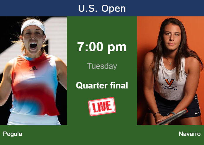 Monday Live Streaming Jessica Pegula vs Emma Navarro