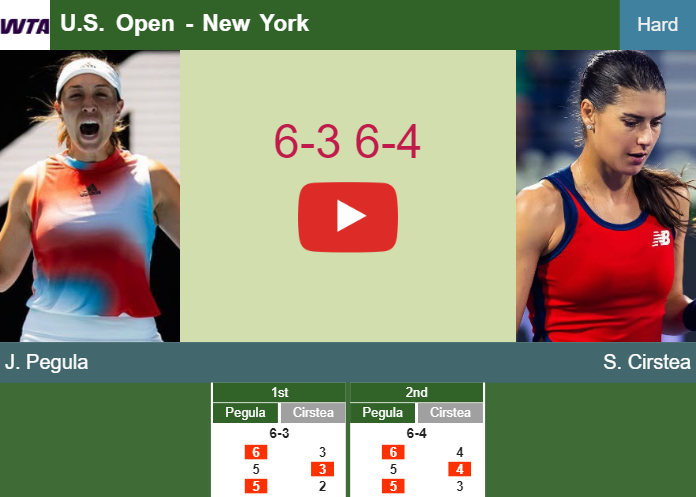 Jessica Pegula defeats Cirstea in the 4th round at the U.S. Open – U.S. OPEN RESULTS. HIGHLIGHTS Prediction-and-head-to-head-Jessica-Pegula-vs-Sorana-Cirstea