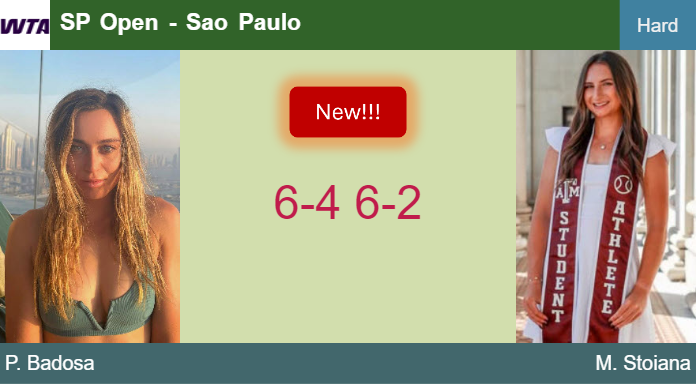 LIVE UPDATES. Paula Badosa aces Stoiana in the quarter at the SP Open – SAO PAULO RESULTS Prediction-and-head-to-head-Paula-Badosa-Gibert-vs-Mary-Stoiana