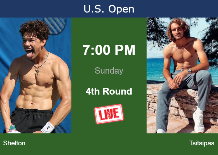 How to watch Shelton vs. Tsitsipas on live streaming at the U.S. Open on Sunday Saturday Live Streaming Ben Shelton vs Stefanos Tsitsipas
