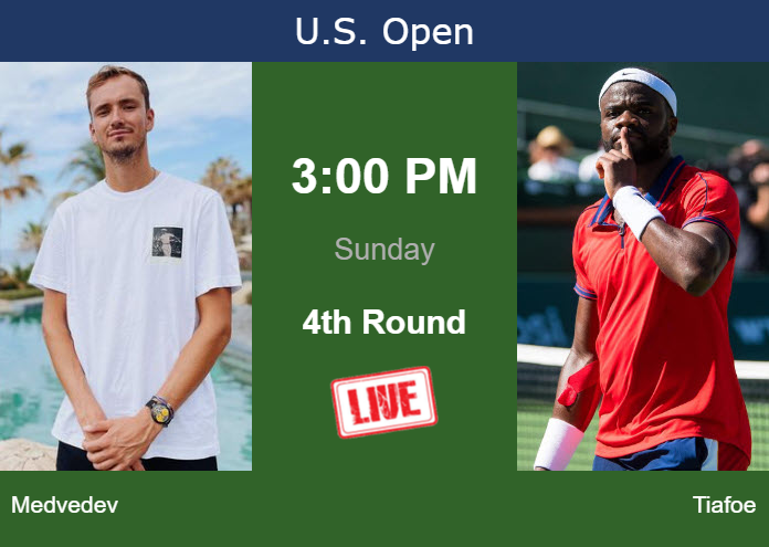 How to watch Medvedev vs. Tiafoe on live streaming at the U.S. Open on Sunday Saturday Live Streaming Daniil Medvedev vs Frances Tiafoe