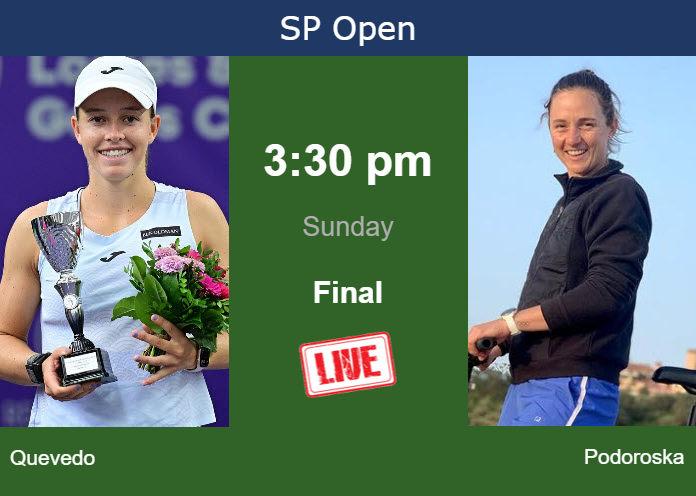 Saturday Live Streaming Kaitlin Quevedo vs Nadia Podoroska