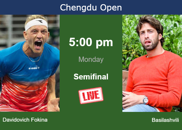 Sunday Live Streaming Alejandro Davidovich Fokina vs Nikoloz Basilashvili