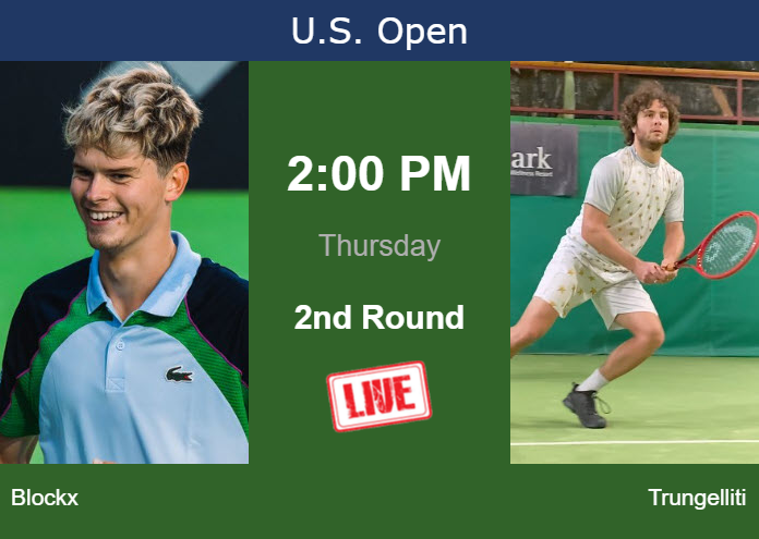 Thursday Live Streaming Alexander Blockx vs Marco Trungelliti