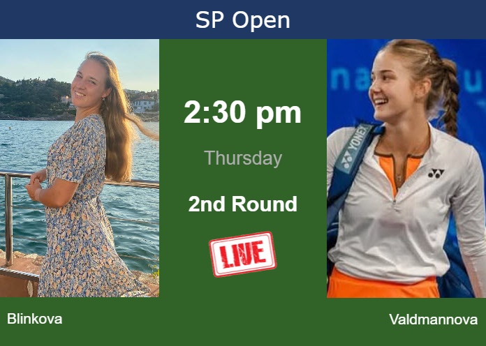 How to watch Blinkova vs. Valdmannova on live streaming in Sao Paulo on Thursday Thursday Live Streaming Anna Blinkova vs Vendula Valdmannova