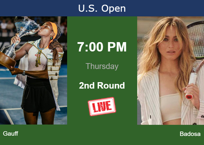 Thursday Live Streaming Cori Gauff vs Paula Badosa