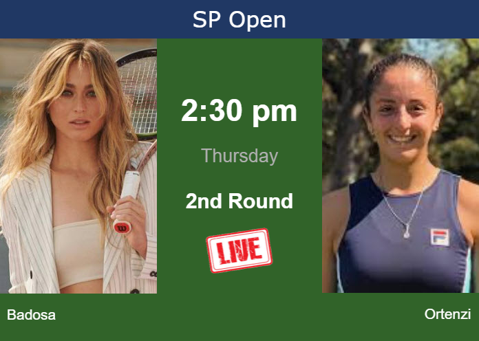How to watch Badosa vs. Ortenzi on live streaming in Sao Paulo on Thursday Thursday Live Streaming Paula Badosa vs Jazmin Ortenzi