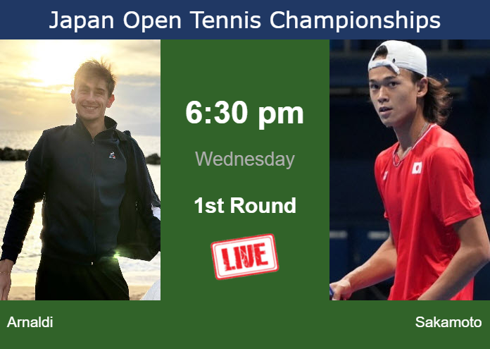 Tuesday Live Streaming Matteo Arnaldi vs Rei Sakamoto