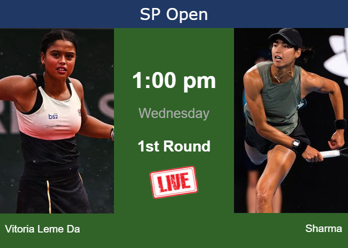 Tuesday Live Streaming Nauhany Vitoria Leme Da Silva vs Astra Sharma