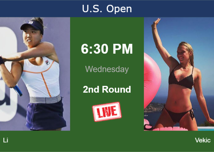 Wednesday Live Streaming Ann Li vs Donna Vekic