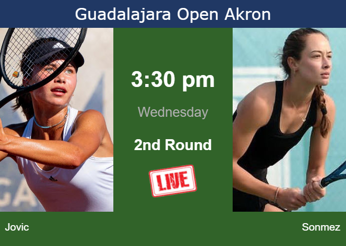 Wednesday Live Streaming Iva Jovic vs Zeynep Sonmez