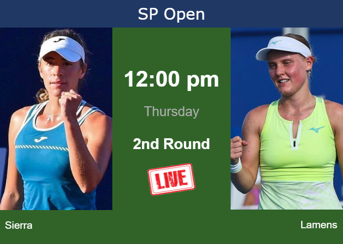 How to watch Sierra vs. Lamens on live streaming in Sao Paulo on Thursday Wednesday Live Streaming Solana Sierra vs Suzan Lamens