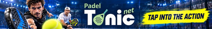 Padel Tonic banner showing players in a padel rally. Tap into the action.