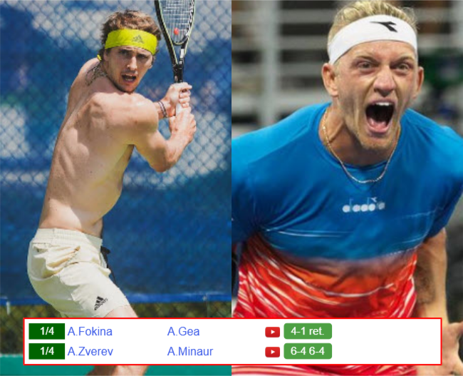 SHANGHAI RESULTS. Alexander Zverev, Alejandro Davidovich Fokina win, Arthur Gea, Alex De Minaur lost Alexander Zverev Alejandro Davidovich Fokina who win info