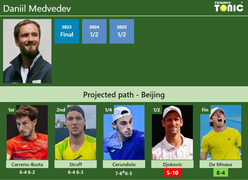 Daniil Medvedev Stats info