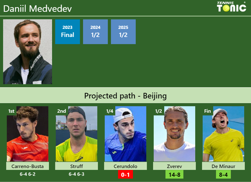 Daniil Medvedev Stats info
