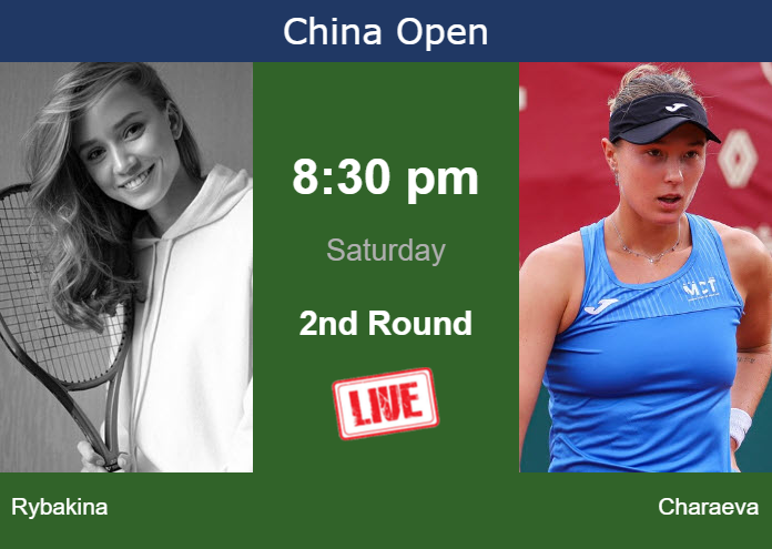 Friday Live Streaming Elena Rybakina vs Alina Charaeva