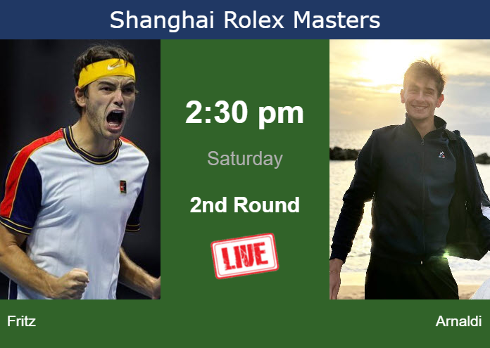 Friday Live Streaming Taylor Fritz vs Matteo Arnaldi