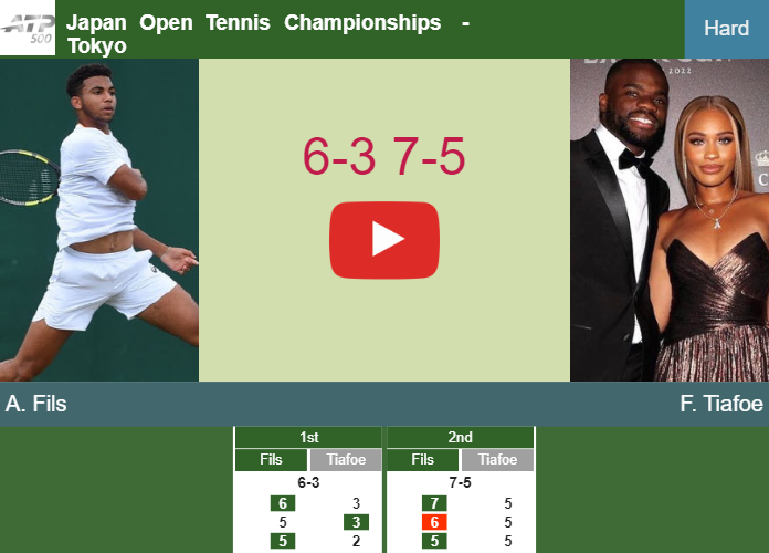 Arthur Fils wins against Tiafoe in the 2nd round at the Japan Open Tennis Championships – TOKYO RESULTS. HIGHLIGHTS Prediction-and-head-to-head-Arthur-Fils-vs-Frances-Tiafoe