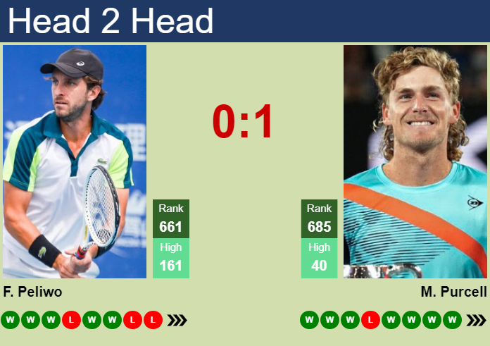 Prediction and head to head Filip Peliwo vs. Max Purcell