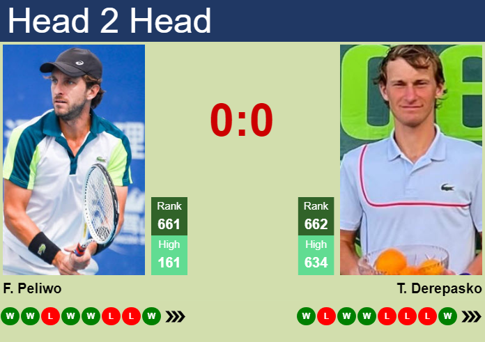 Prediction and head to head Filip Peliwo vs. Timofei Derepasko