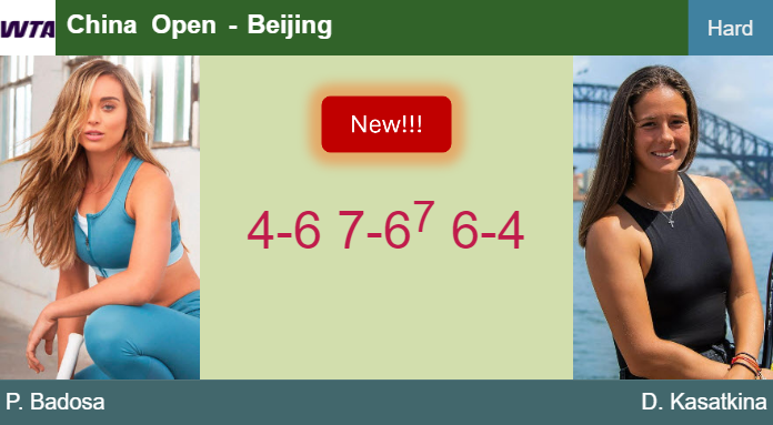 LIVE UPDATES. Paula Badosa downs Kasatkina in the 1st round – BEIJING RESULTS Prediction-and-head-to-head-Paula-Badosa-Gibert-vs-Daria-Kasatkina