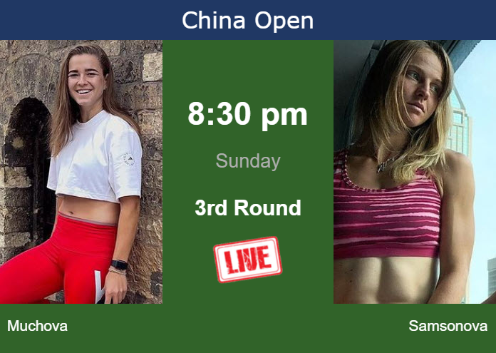Saturday Live Streaming Karolina Muchova vs Liudmila Samsonova