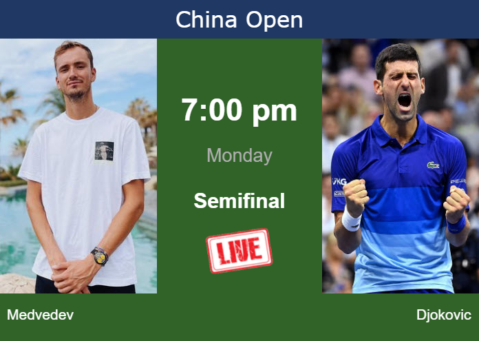 Sunday Live Streaming Daniil Medvedev vs Novak Djokovic