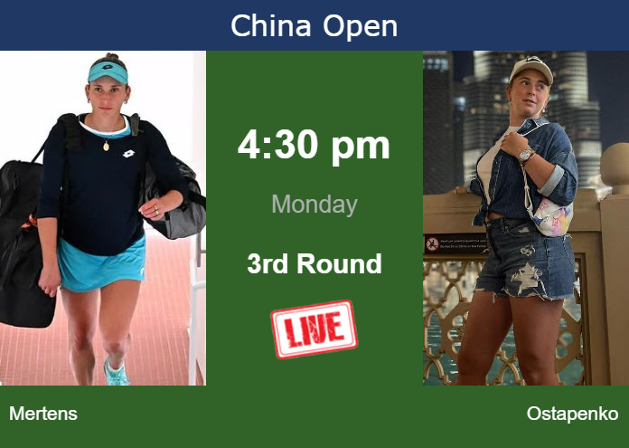 Sunday Live Streaming Elise Mertens vs Jelena Ostapenko