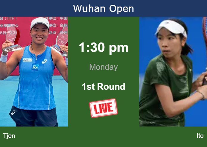 How to watch Tjen vs. Ito on live streaming in Wuhan on Monday Sunday Live Streaming Janice Tjen vs Aoi Ito