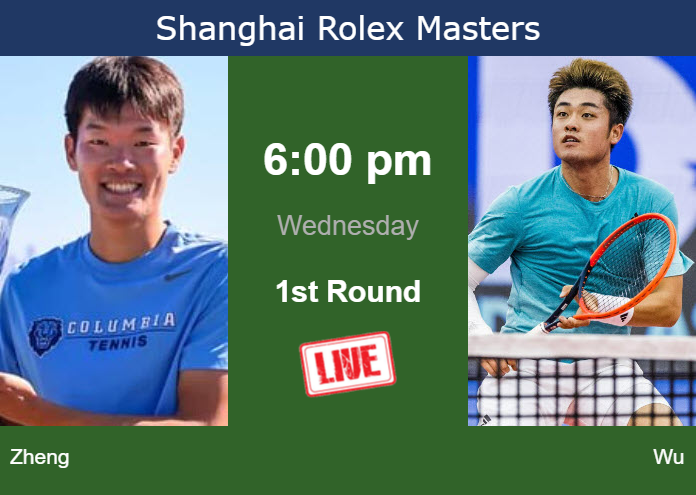 How to watch Zheng vs. Wu on live streaming in Shanghai on Wednesday Tuesday Live Streaming Michael Zheng vs Yibing Wu