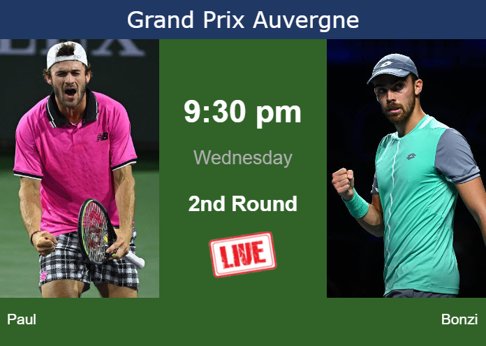 Tuesday Live Streaming Tommy Paul Vs Benjamin Bonzi Tuesday Live Streaming Tommy Paul vs Benjamin Bonzi