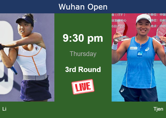 How to watch Li vs. Tjen on live streaming in Wuhan on Thursday ...