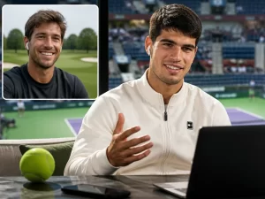 Carlos Alcaraz discusses golf passion and career advice in video chat with Tomas Martin Etcheverry