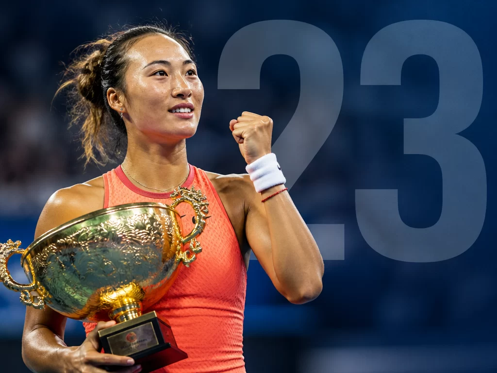 Qinwen Zheng climbs to world number 23 after winning China Open title