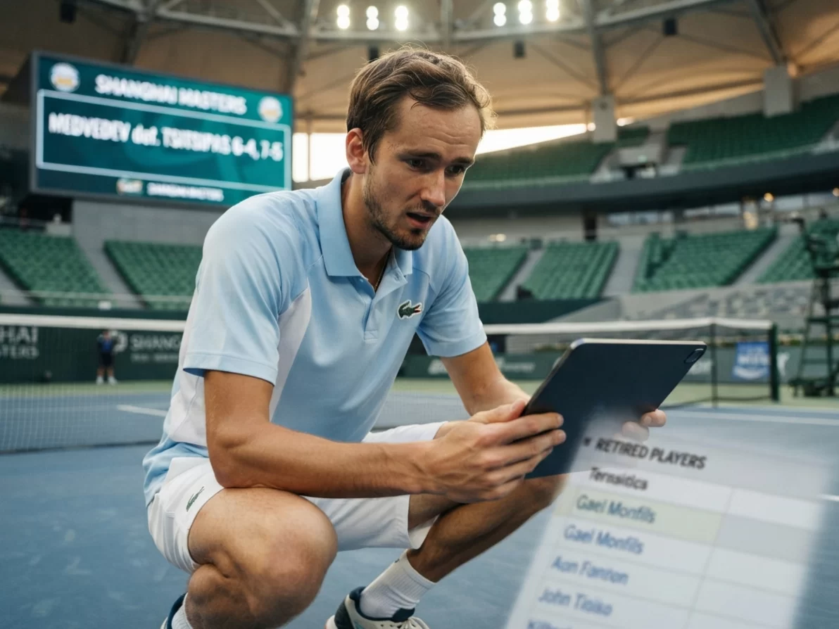 Daniil Medvedev surprised by Gael Monfils appearing on retirement list Daniil Medvedev surprised by Gael Monfils appearing on retirement list