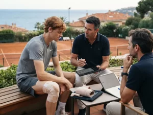 Darren Cahill arrives in Monte Carlo to work alongside Jannik Sinner as team considers future coaching transition